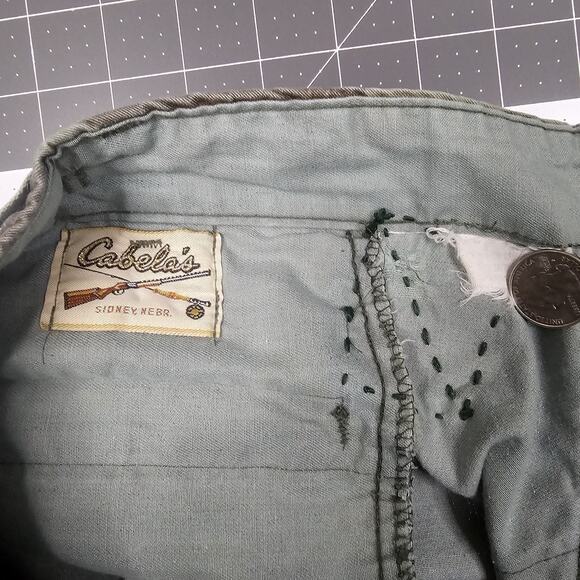 Vintage Cabelas Cargo Pants 36x30 80s M81 Woodland Camouflage USA Distressed - Picture 6 of 16